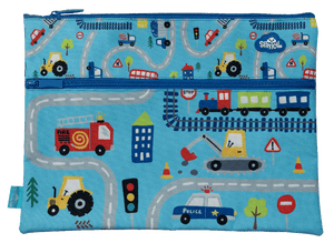 Spencil Tiny Town A4 Twin Zip Pencil Case