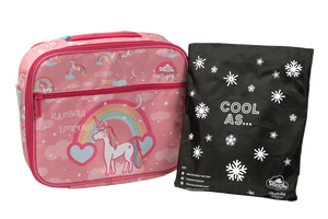 Spencil Rainbow Unicorn Large Lunch Bag including Chill Pack