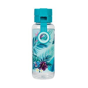 Handle view of large Spencil Beach Blooms Water Bottle