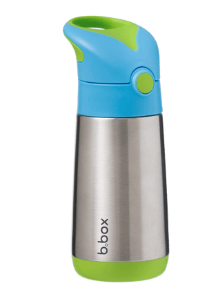 Side view of small b.box ocean breeze insulated water bottle 350ml