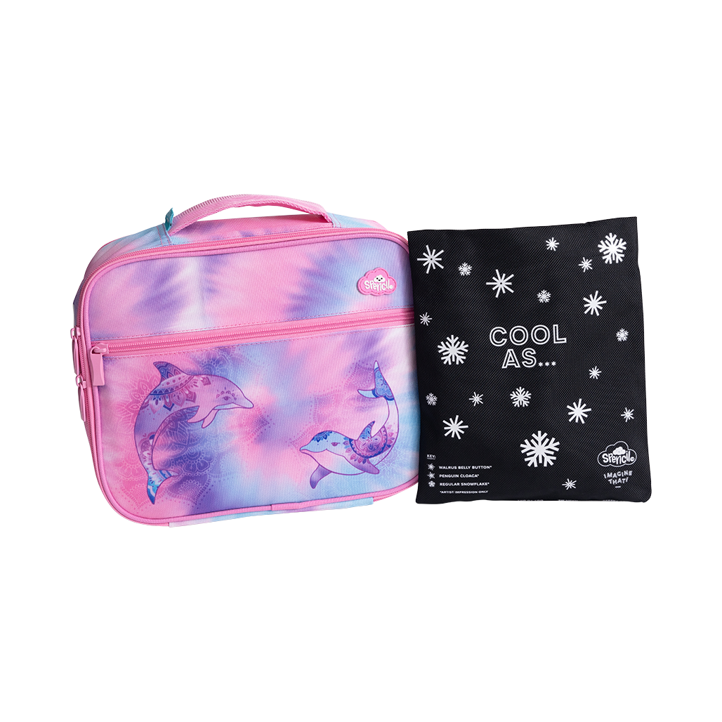 Spencil Tie Dye Splash Large Lunch Bag including Chill Pack