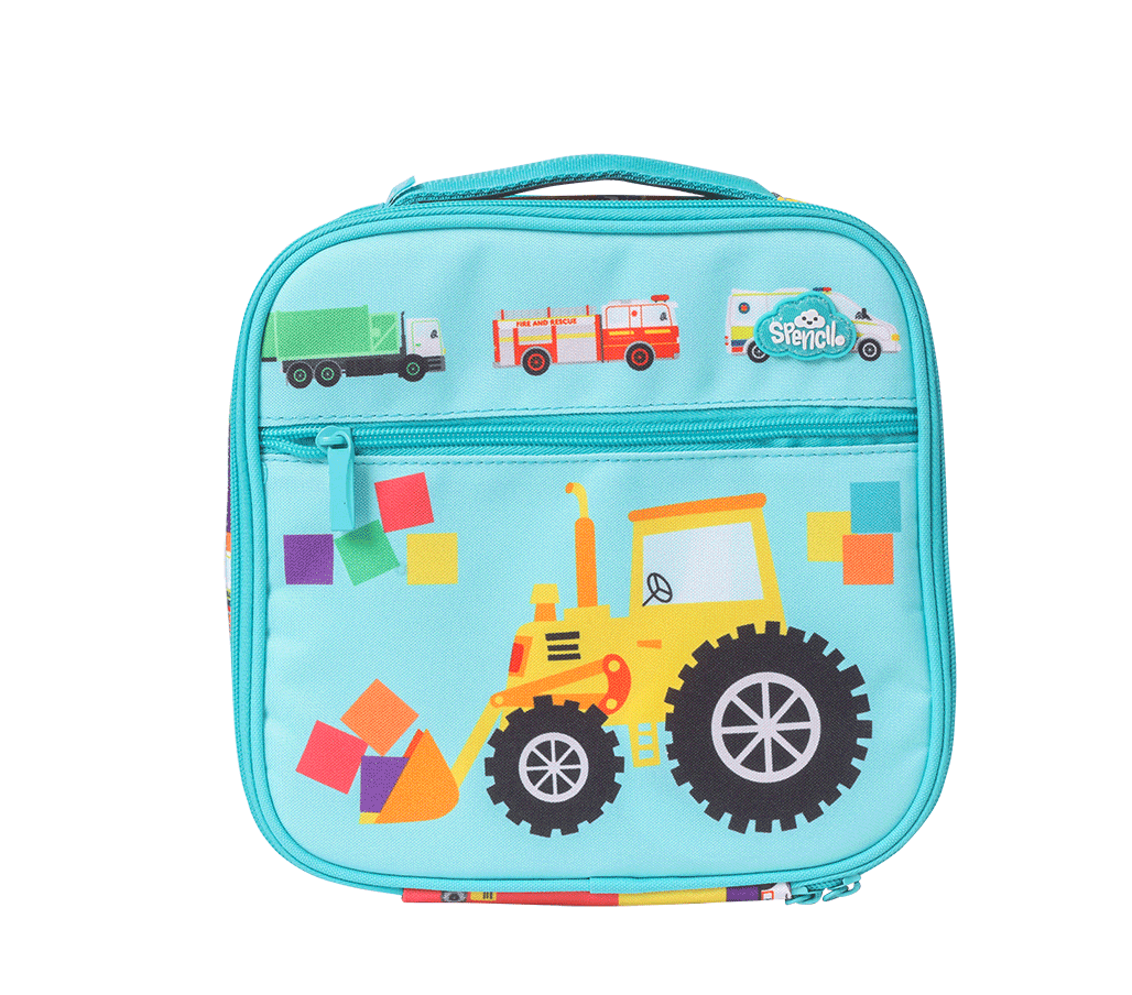 Spencil Little Cooler Lunch Bag - Transport Town