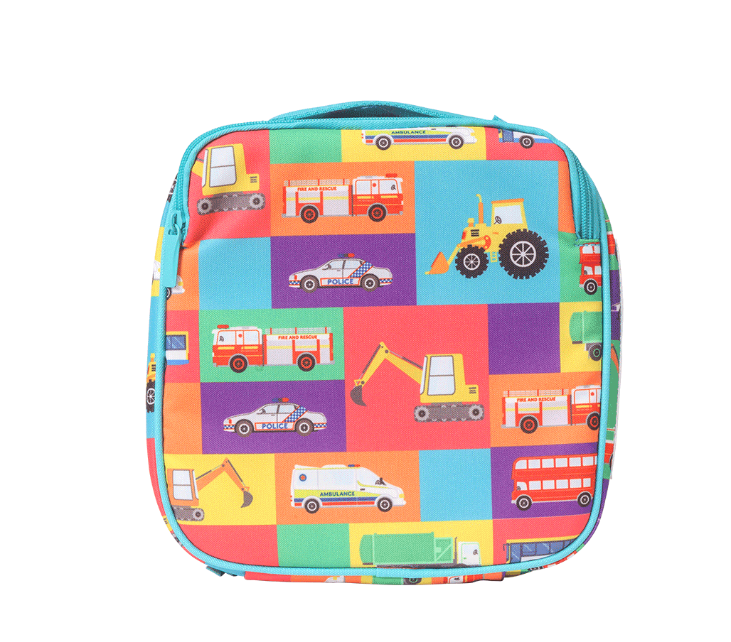Spencil Little Cooler Lunch Bag - Transport Town