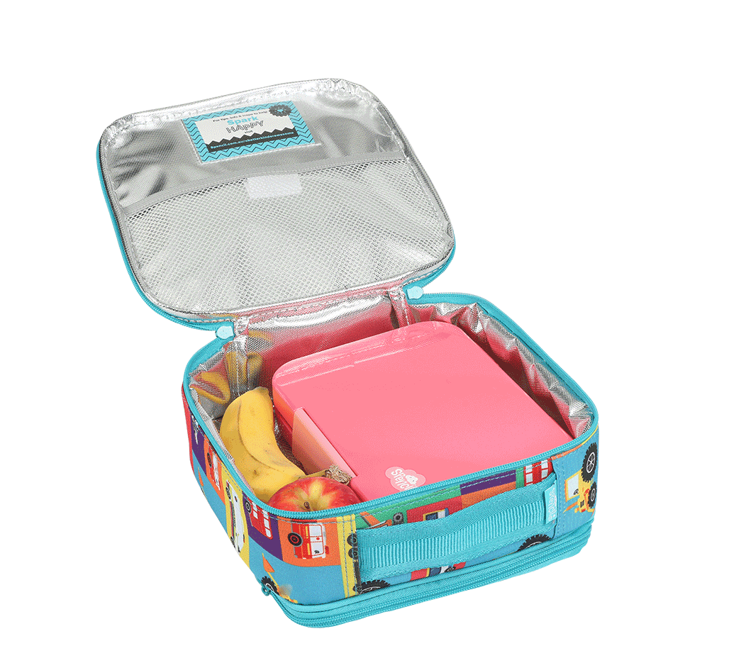 Spencil Little Cooler Lunch Bag - Transport Town