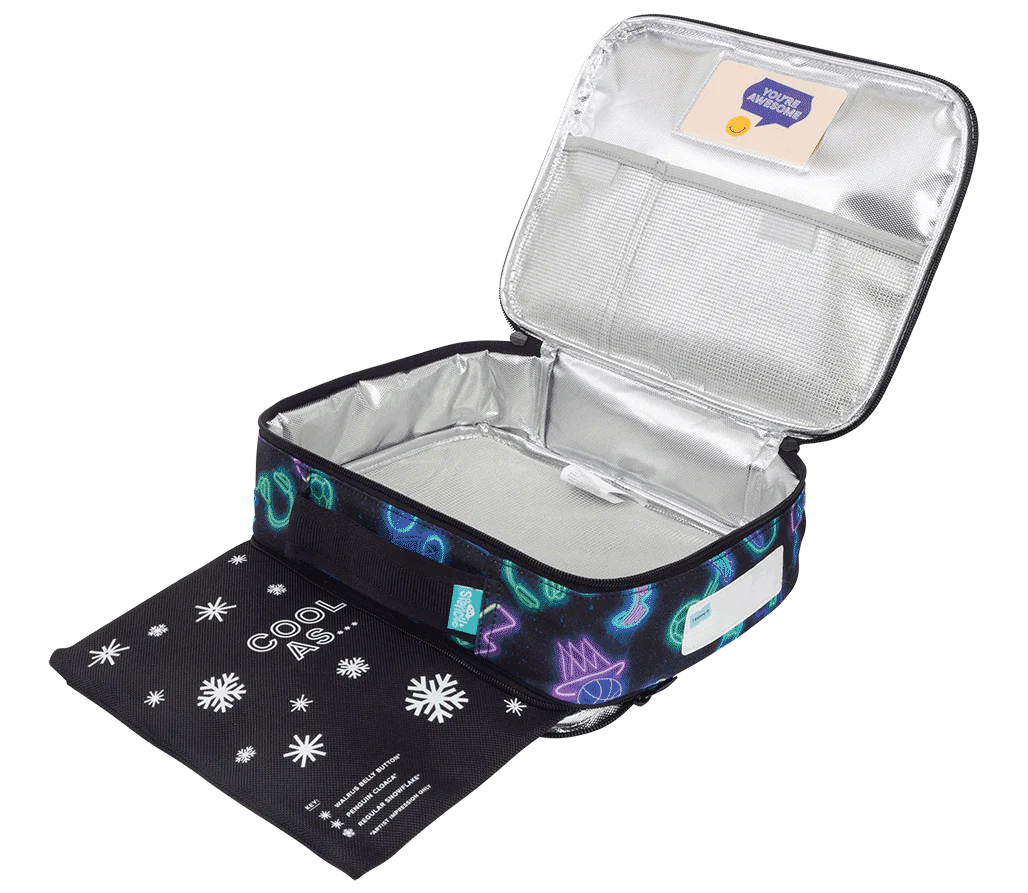 Spencil Neon Life Large Lunch Bag including Chill Pack