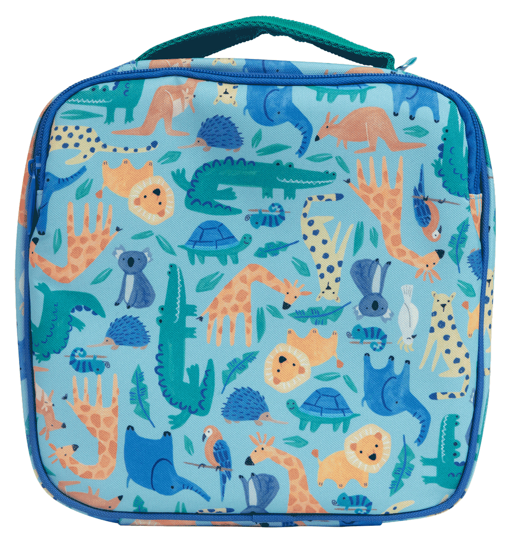 Spencil Little Cooler Lunch Bag - Safari Puzzle