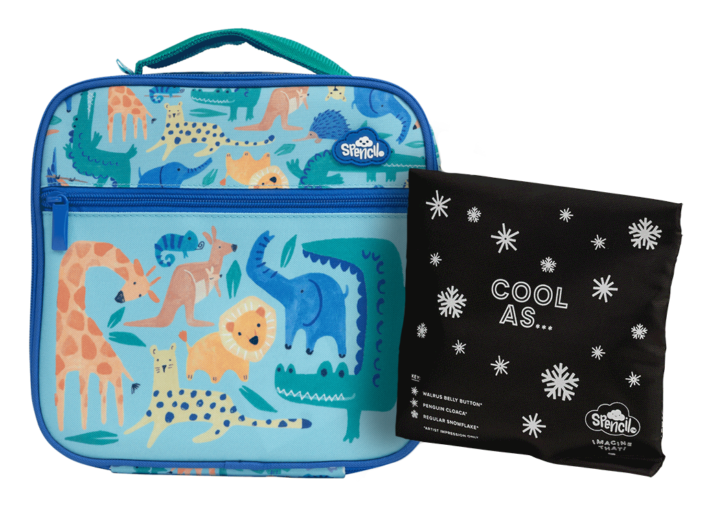 Spencil Little Cooler Lunch Bag - Safari Puzzle