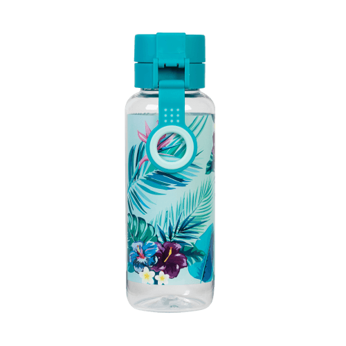 Handle view of large Spencil Beach Blooms Water Bottle