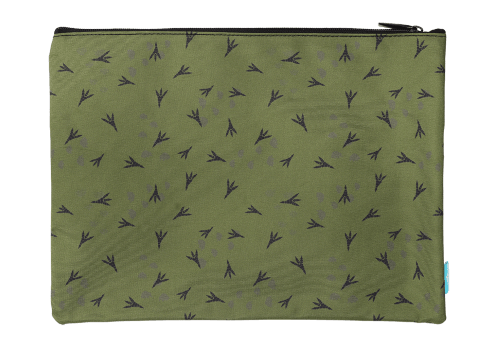 Back view of A4 Twin Zip Spencil Dinosaur Discovery Pencil Case