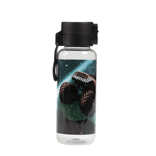 Closed lid view of large Spencil Meteor Trucks Water Bottle