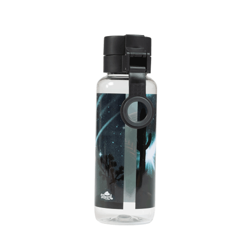 Handle view of large Spencil Meteor Trucks Water Bottle