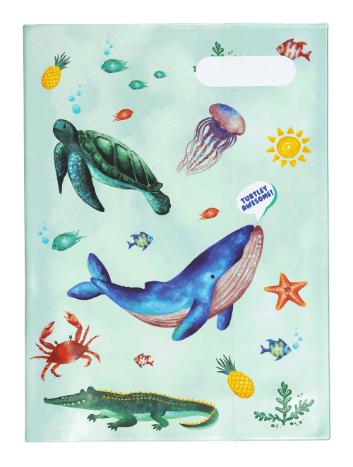 Front view of Scrapbook Spencil Sea Critters Book Cover