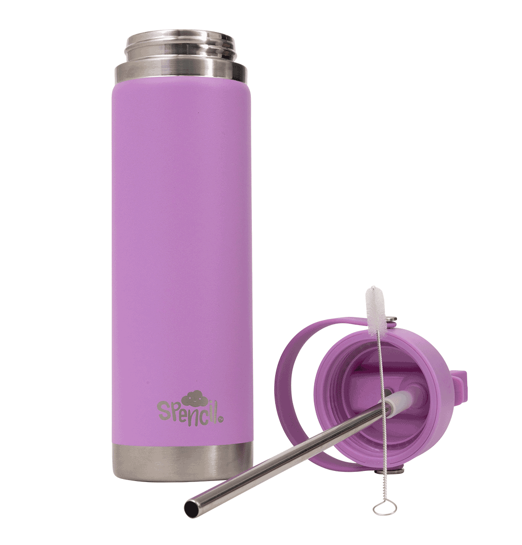 Spencil Insulated Large 650ml Water Bottle - Lilac